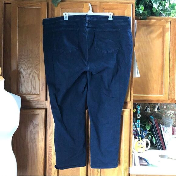 NYDJ Curves 360 Slim Straight Ankle Jeans Dark Denim Blue - 28 - Picture 7 of 14